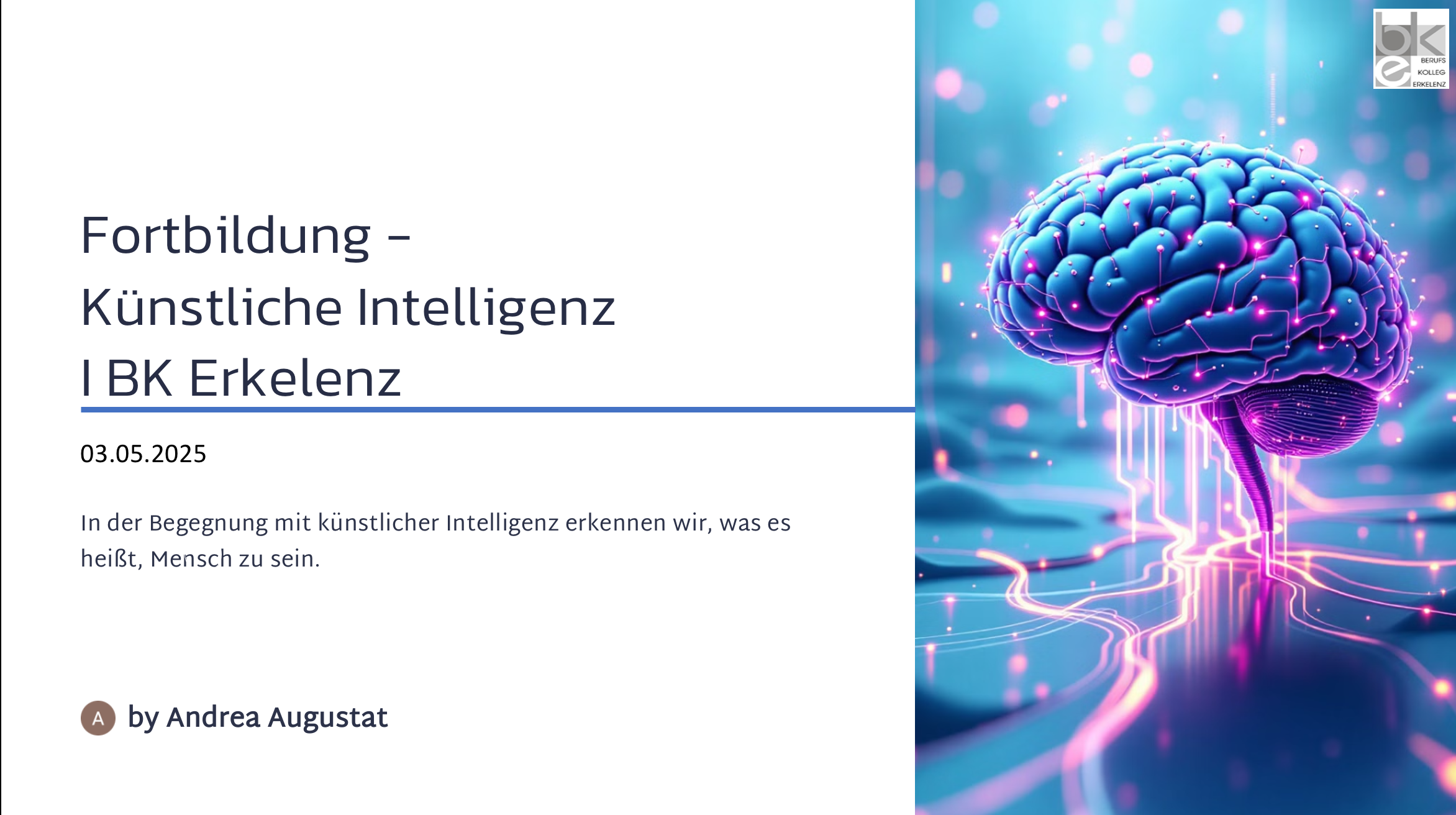 KI in der Fachschule für Technik – praxisnah…